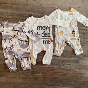 PatPat 0-3 month Gender Neutral Pajamas